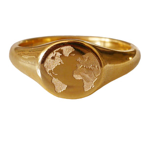 THE-WORLD-RING, 18k Gold Plated
